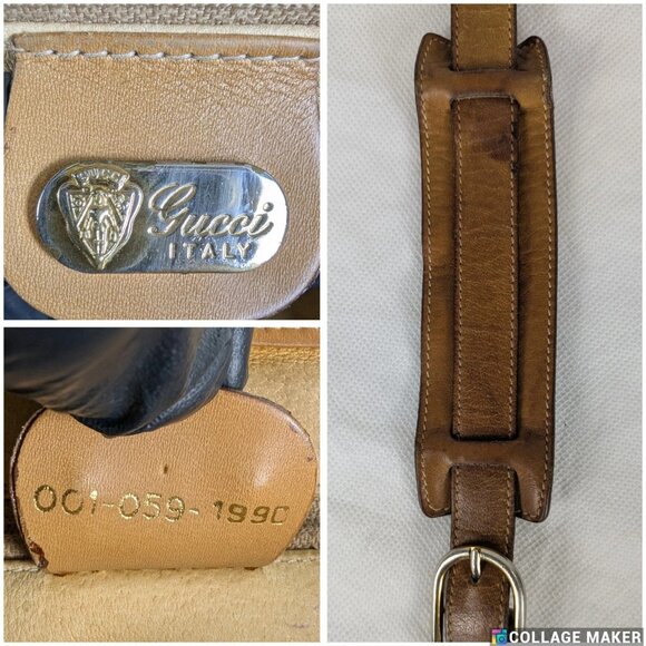 Authentic Vintage GUCCI GG Guccissima Crossbody Messenger Bag Made in Italy - Picture 6 of 15